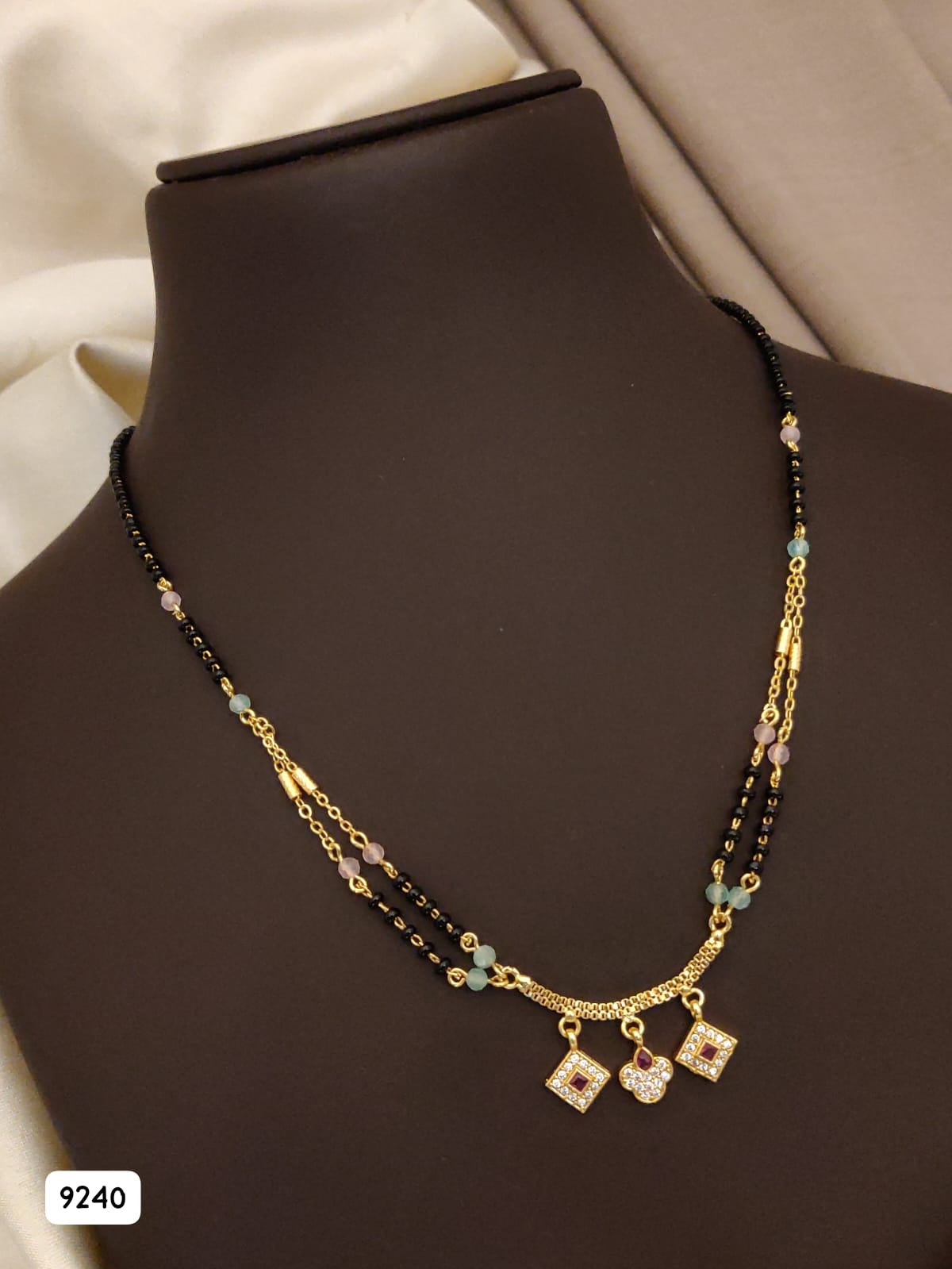 Micro Gold Plated Dual Line Mangalsutra For Women