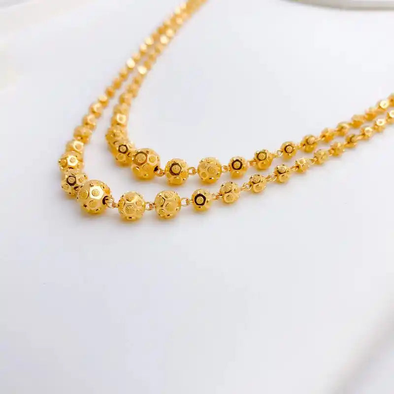 Gold Tone Plated Daily Wear Fancy Long Mala Chain