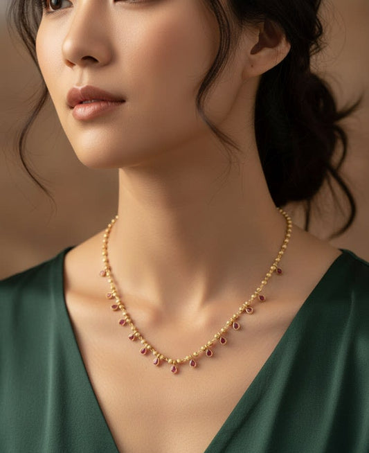 New Designer Premium Quality High Gold Plated And Diamond Fancy Chain For Girls