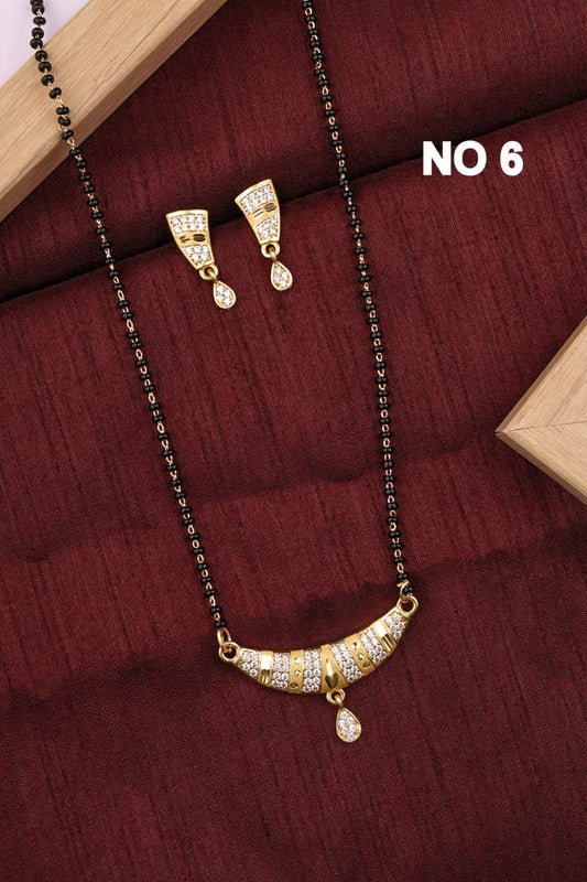 Forming And Diamond High Gold Plated Mangalsutra