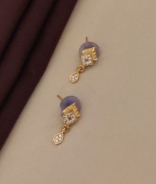 Forming And Diamond High Gold Plated Square Mangalsutra