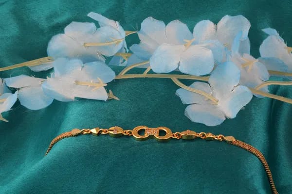 Micro Gold Plated And Diamond Studded Fancy Forming Bracelet For Women