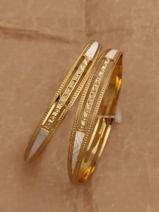 New Designer Premium Quality High Gold Plated Daily Wear Fancy Cnc Bangle